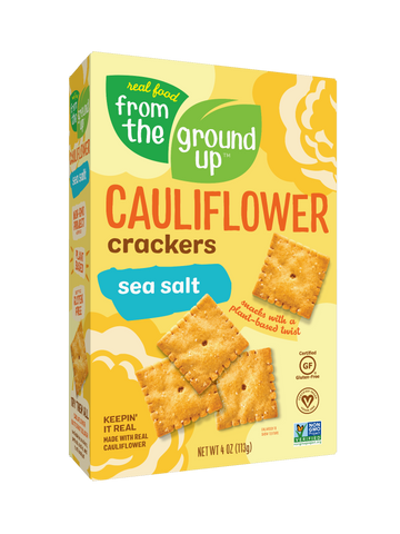 From the Ground Up Sea Salt Cauliflower Crackers