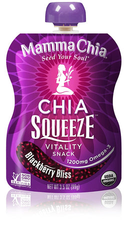 Mamma Chia Organic Chia Squeeze - Blackberry Bliss