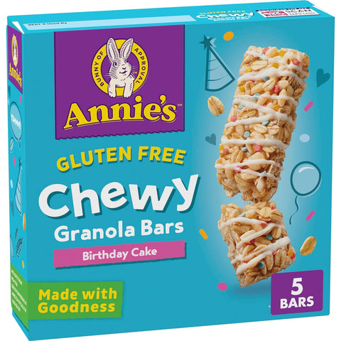 Annie's Homegrown Gluten Free Birthday Cake Granola Bars