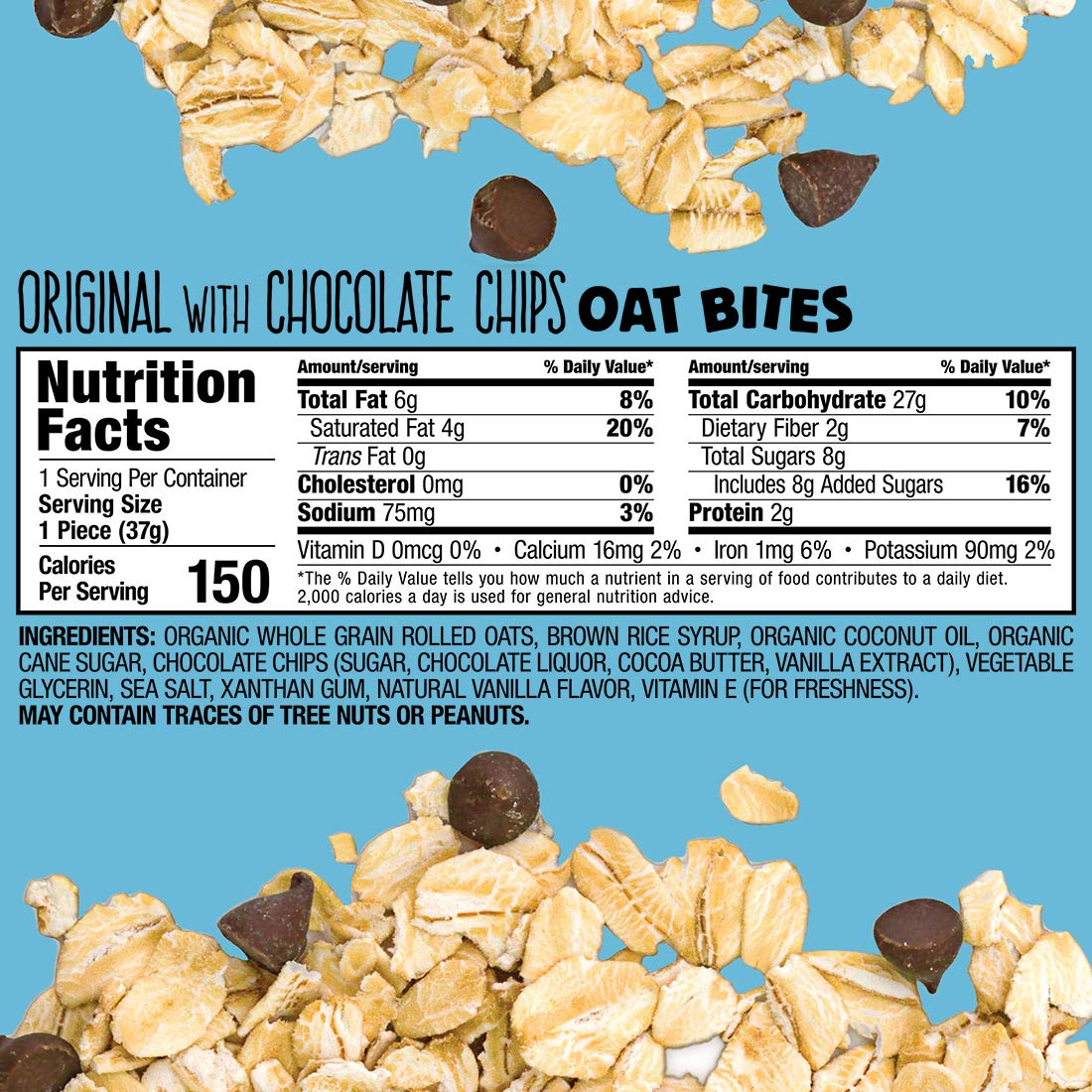 Bobo's Chocolate Chip Oat Bites - 30 Count – Healthy Snack Solutions