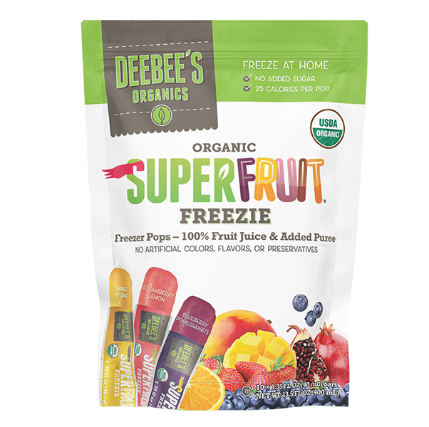 DeeBee's Organics SuperFruit Freezies - 140 Count