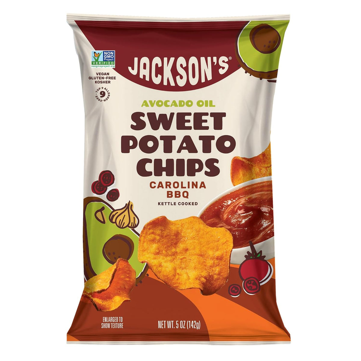 Jackson's Avocado Oil Carolina BBQ Potato Chips – Healthy Snack Solutions