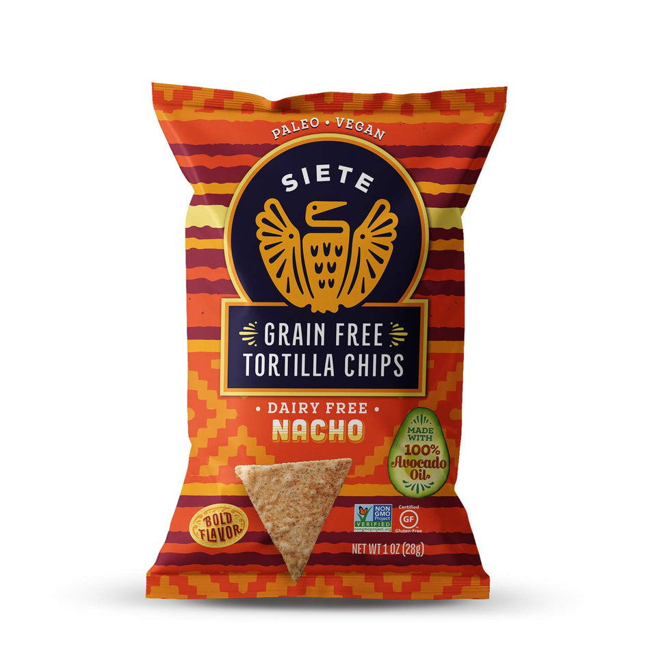 Siete Nacho Grain Free Tortilla Chips - Snack Pack