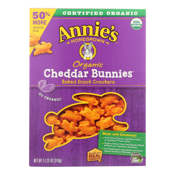 Annie's Homegrown Cheddar Bunnies 1oz - Snack Pack – Healthy Snack Solutions