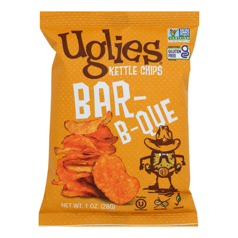 Uglies BBQ Kettle Cooked Potato Chips - Snack Pack (32 Count)