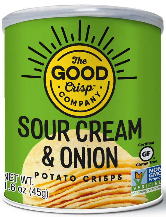 The Good Crisp Sour Cream & Onion Potato Crisps - Snack Pack