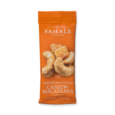 Sahale Snacks Grab & Go Tangerine Vanilla Cashew-Macadamia Glazed Mix